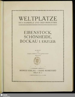 Eibenstock, Schönheide, Bockau i. Erzgeb.