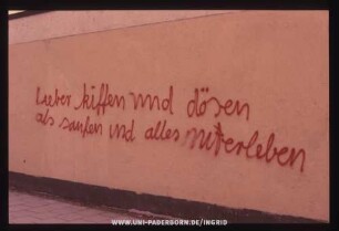 lieber kiffen und dösen als saufen und alles miterleben