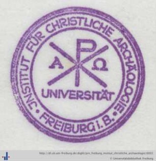 Stempel (Aus: UB Freiburg, TX 2018/250).
