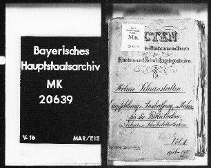 Empfehlung und Anschaffung etc. von Werken für die Bibliotheken der Mittelschulen (Lehrer- und Schülerbibliotheken).