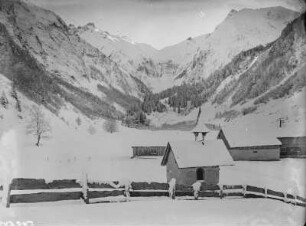 Winter in Oberstdorf : Oberstdorf. Kapelle bei der Alpe in Oberau (Trettachtal)