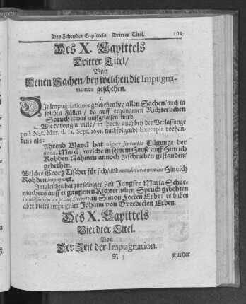Vierdter Titel. Von Der Zeit der Impugnation.