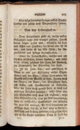 [Vierter Absatz.] Von den Leidenschaften.