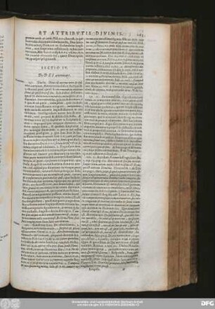 Sectio IV. De Dei aeternitate.