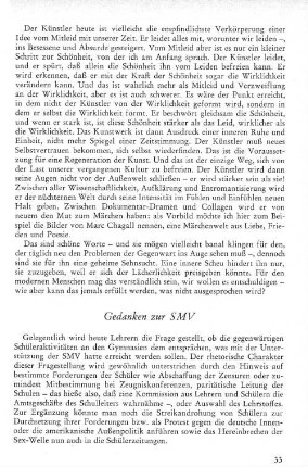 Gedenken zur SMV