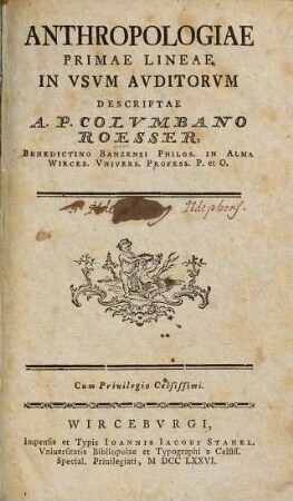 Anthropologiae primae lineae