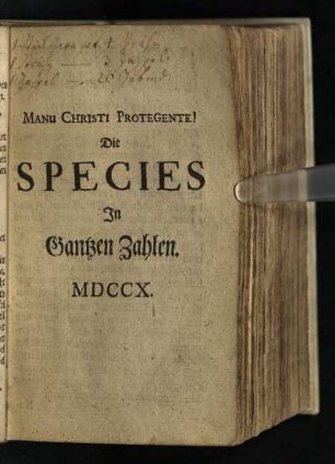 Die Species In Gantzen Zahlen