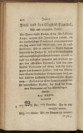 Drei und dreissigstes Capitel, Acht und vierzigstes Orakel
