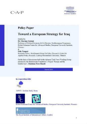 Toward a European strategy for Iraq