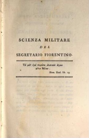 Opere Del Conte Algarotti. 5, Opere Militari