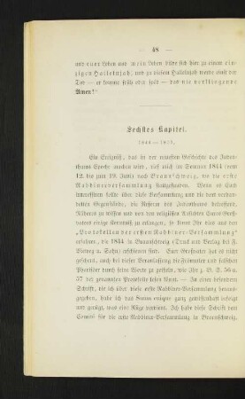 Sechstes Kapitel. 1844-1851.