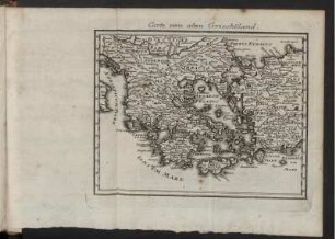 Carte vom alten Grieche[n]land.