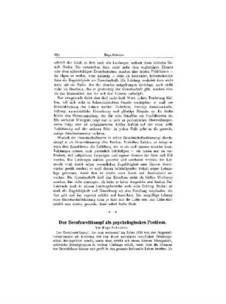 Der Berufswettkampf als psychologisches Problem