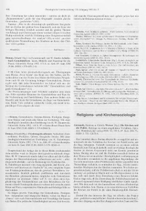 450-452 [Rezension] Die Kirchen und die Politik