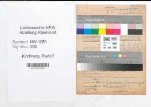 Entnazifizierung Rudolf Kirchberg , geb. 09.03.1914 (Arzt)
