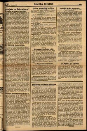 Zweite Ausgabe vom Mittwoch, den 15. Oktober 1941.