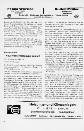 Neue Verkehrslenkung geplant