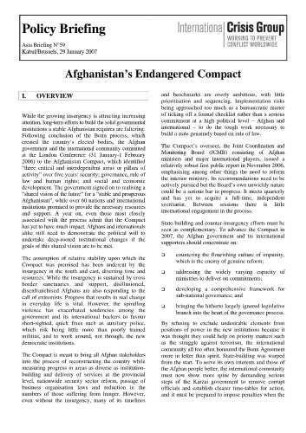 Afghanistan's endangered compact