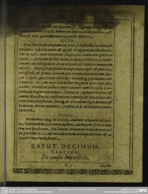 Caput Decimum Tertium. De causis Impulsivus