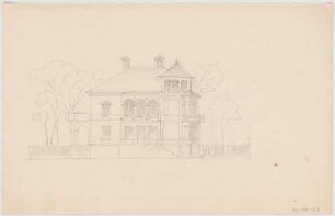 Thiersch, August ; München, Schwanthalerstr. 88; Wohnhaus Niedermeier - Perspektive