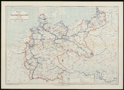 Karte der Deutschen Wasserstraßen