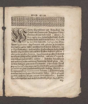 Weil die Eigenthümer und Bewohner der Häuser am ...