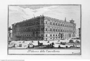 Varie vedute di Roma Antica, e Moderna Disegnate e Intagliate da Celebri Autori, Tafel [36]: Palazzo della Cancelleria