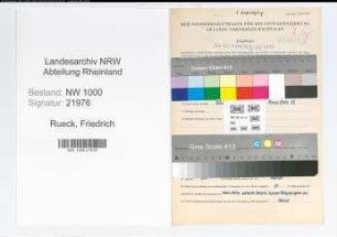 Entnazifizierung Friedrich Rueck, geb. 25.04.1912 (Telegrafeninspektor)