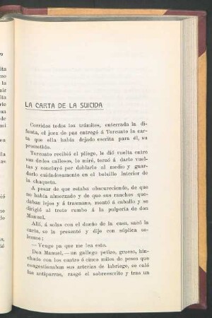 La carta de la suicida
