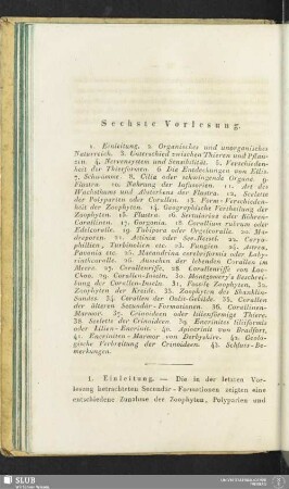 Sechste Vorlesung