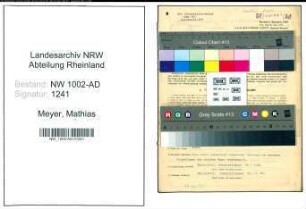 Entnazifizierung Mathias Meyer, geb. 25.02.1895 (Kaufm.Angest.)