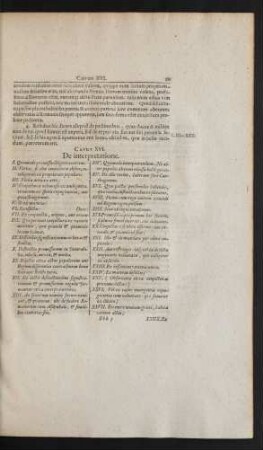 Caput XVI. De interpretatione.