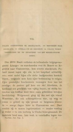 VII. Poland steenhouwer te Chateauroux. - ...