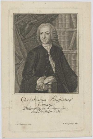 Bildnis des Christianus Augustus Crusius