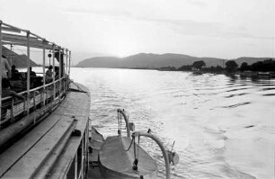 Visegrád: Abendstimmung über der Donau bei Visegrád
