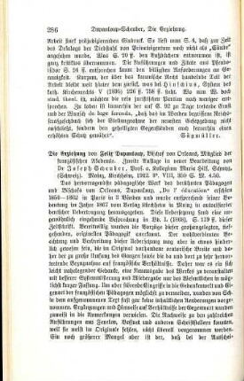 286-287 [Rezension] Dupanloup, Félix, Die Erziehung