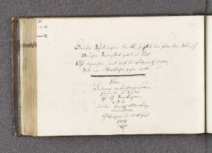 H. G. Strakerjan. – Incipit: Der die Schickungen lenkt, heisset den frömmsten Wunsch, Mancher Seeligkeit goldnes Bild. – Göttingen, 13.08.1775