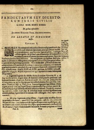 ... Libri XXX. XXXI. XXXII. ... De Legatis Et Fideicommissis