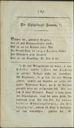 Die Schöpfungs-Formen.