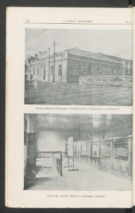 [Fotogravura da] Interno da "Agência Official de Colonisação e Trabalho"