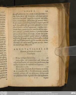 Annotationes In librum primum Alexand. Tralliani.