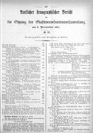 No. 32, 2. November 1911