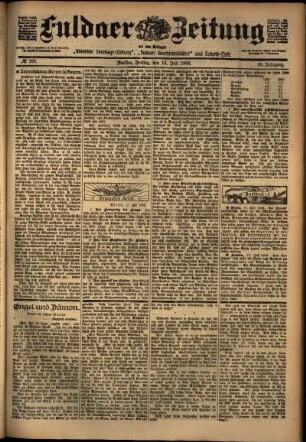 Ausgabe vom Freitag, den 18. Juli 1902.