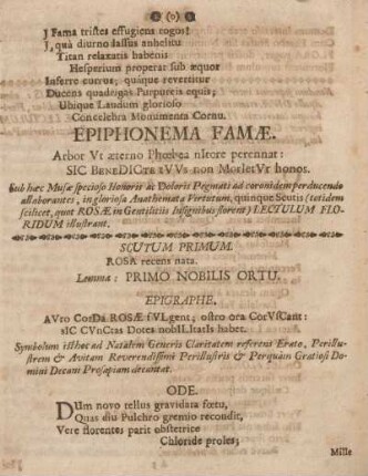 Epiphonema famæ.