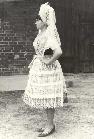 Tanztracht aus Kunersdorf : Kleidung - niedersorbische Tracht. Ort: Kósobuz / Kunersdorf. Tanztracht