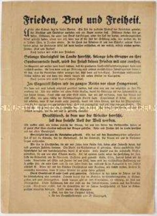 Flugblatt zur politischen Lage in Oberschlesien und für den Verbleib beim Deutschen Reich