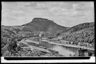 Blick auf Stadt und Festung Königstein