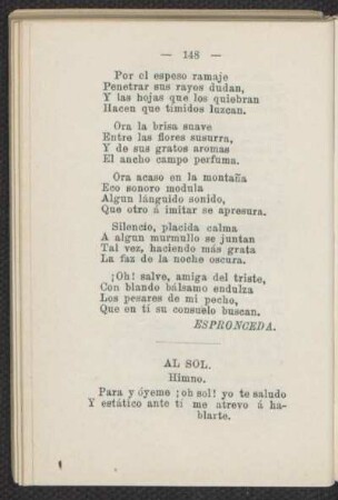 Al sol. : Himno.