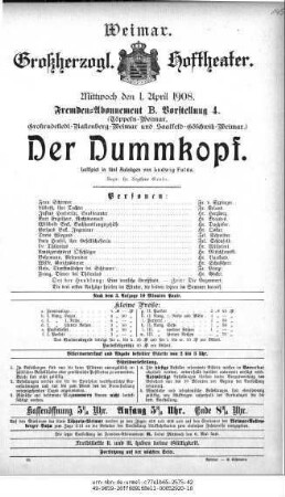 Der Dummkopf