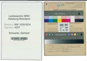 Entnazifizierung Gerhard Schwarte , geb. 21.09.1912 (Diplomlandwirt)